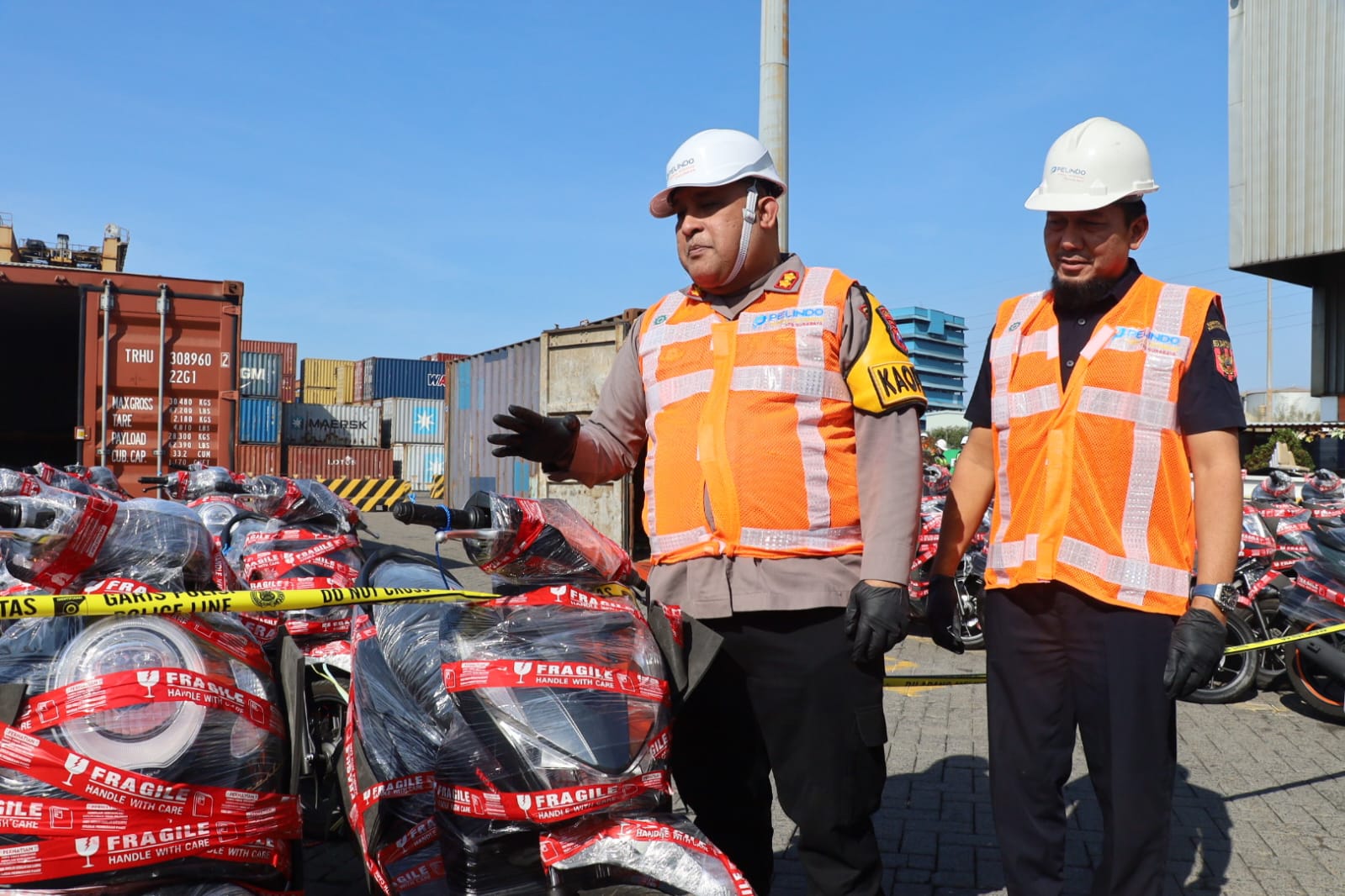 Polres Timur Leste Saat Amankan Motor Hasil Curanmar