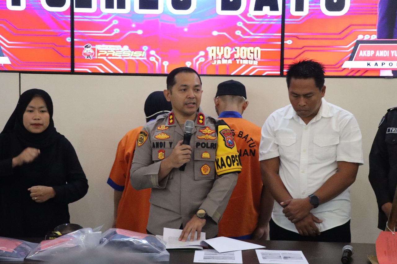 Pers Conference Polres Malang Penetapan Tersangka Kasus Aborsi Ilegal