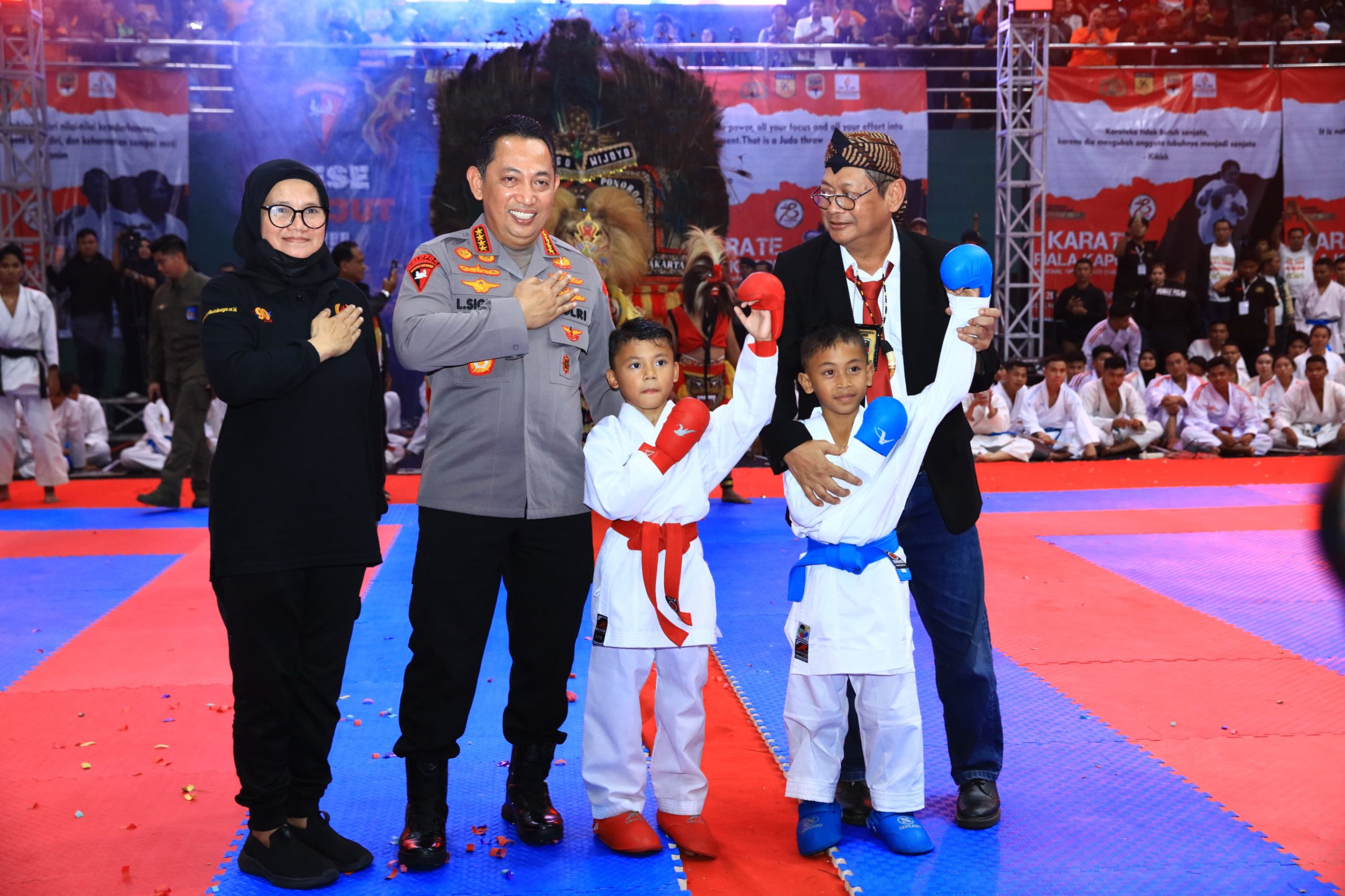 Kapolri Jenderal Listyo Sigit Probowo Membuka Turnamen "Nasional Open Karate Championship