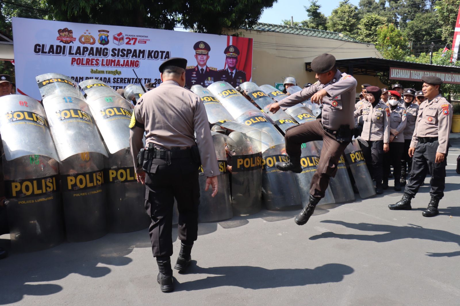 Galdi Lapang Polres Lumajang Wujudkan Pilkada 2024 Damai