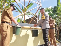 Kapolres Jember Resmikan Sumur Bor Bhayangkara Tatag Trawang Tungga di Desa Candijati