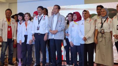 Presiden Joko Widodo Saat Hadir Dalam Acara Satu Dekade Yang di Gelar GK (Galang Keberlanjutan)