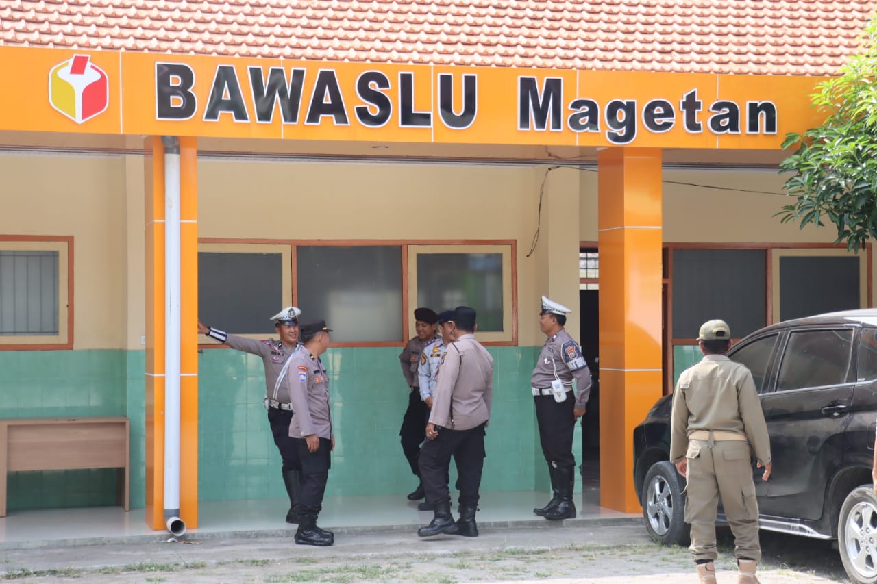 Polres Magetan Saat Kunjungi Bawaslu Guna Kesiapan Pilkada 2024