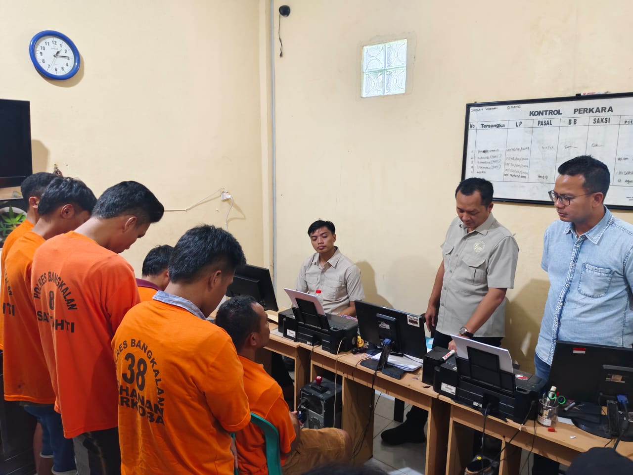 Para Tersangka Saat di Amankan Polres Bangkalan
