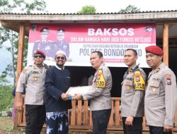 Peringati Hari Jadi Satreskrim Ke 77 Polres Bondowoso Gelar Baksos
