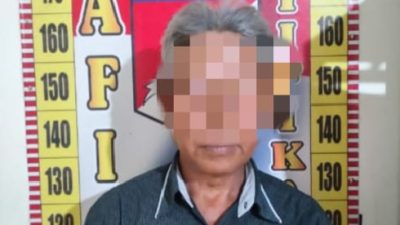 Tampang Pelaku Pelecehan Seksual Saat Dalam Penyidikan Polres Bondowoso