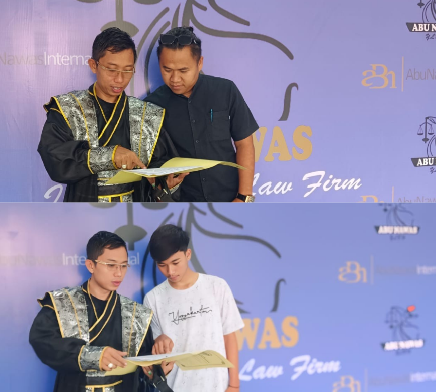 Pengacara Nurul Jamal Habaib Bersama Rikiyan Ades Zulkarnain RAZ (atas)