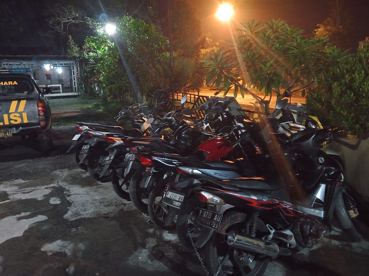 Motor Motor Pelaku Balap Liar Diamankan Polres Bondowoso