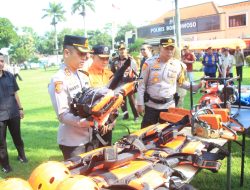Polres Bondowoso bersama BPBD Siapkan Personel Tangani Bencana Hidrometeorologi