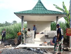Kesan Mewah Pos Kamling TMMD Ke-123 Kodim 0822, Sentuhan Dari Koptu Marinir Iful Saifudin