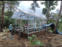 Satgas TMMD Kodim 0822 Bondowoso Bangun Rumah Pangan di Desa Trotosari untuk Cegah Stunting