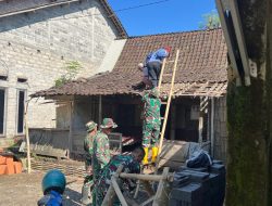 Berkat TMMD Ke-123 Kodim 0822 Bondowoso Salah Satu Rumah Tak Layak Huni di Renovosi