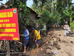 Pembuatan Jalan Plengsengan Skala Prioritas Satgas TMMD 123 Bondowoso