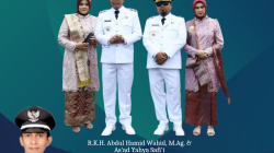 Kepala Desa Koncer Kidul Kecamatan Tenggarang Kabupaten Bondowoso Hendara Widodo (kiri bawah)
