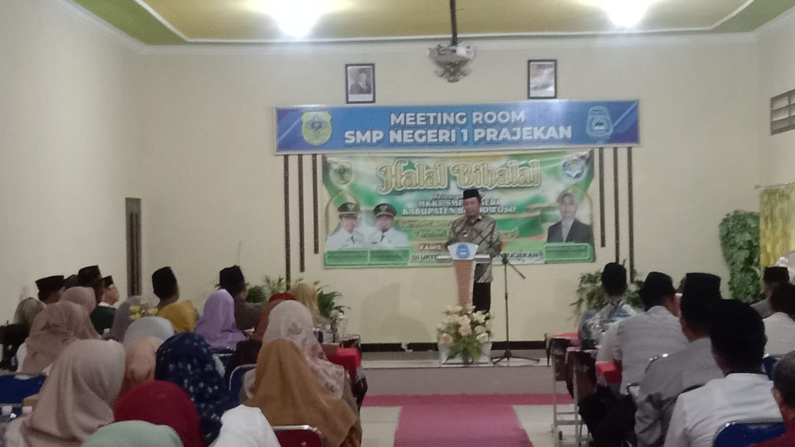 Bupati Bondowoso Beri Sambutan Dalam Acara Halal Bihalal MKKS Se Kabupaten Bondowoso