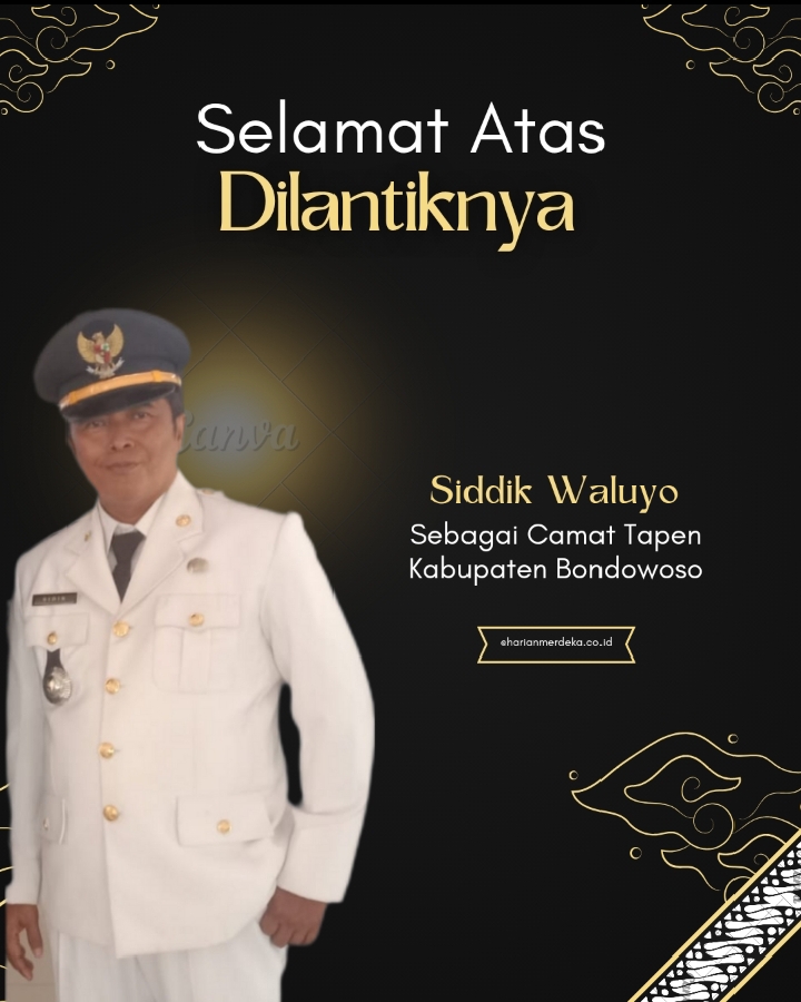 Siddik Waluyo, Camat Tapen