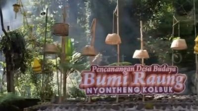 Icon Pencanangan Desa Budaya Bumi Raung "Nyonteng Kolbuk"