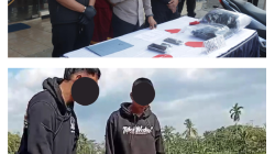 Polres Bondowoso Saat Pres Release Pelaku Penganiayaan