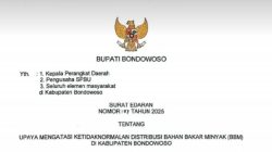 Pemkab Bondowoso Keluarkan Surat Edaran, SPBU Wajib Menginformasikan Ketersediaan BBM