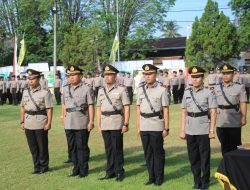 Kapolres Bondowoso Pimpin Upacara Serah Terima Kasat dan Kapolsek jajaran