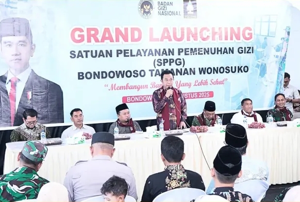 Bupati Bondowoso Saat Launcing SPPG