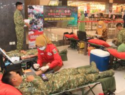 Peringati HUT Brigif 9, serta HUT Batalyon Raider 514/SY ke-77 Gelar Donor Darah
