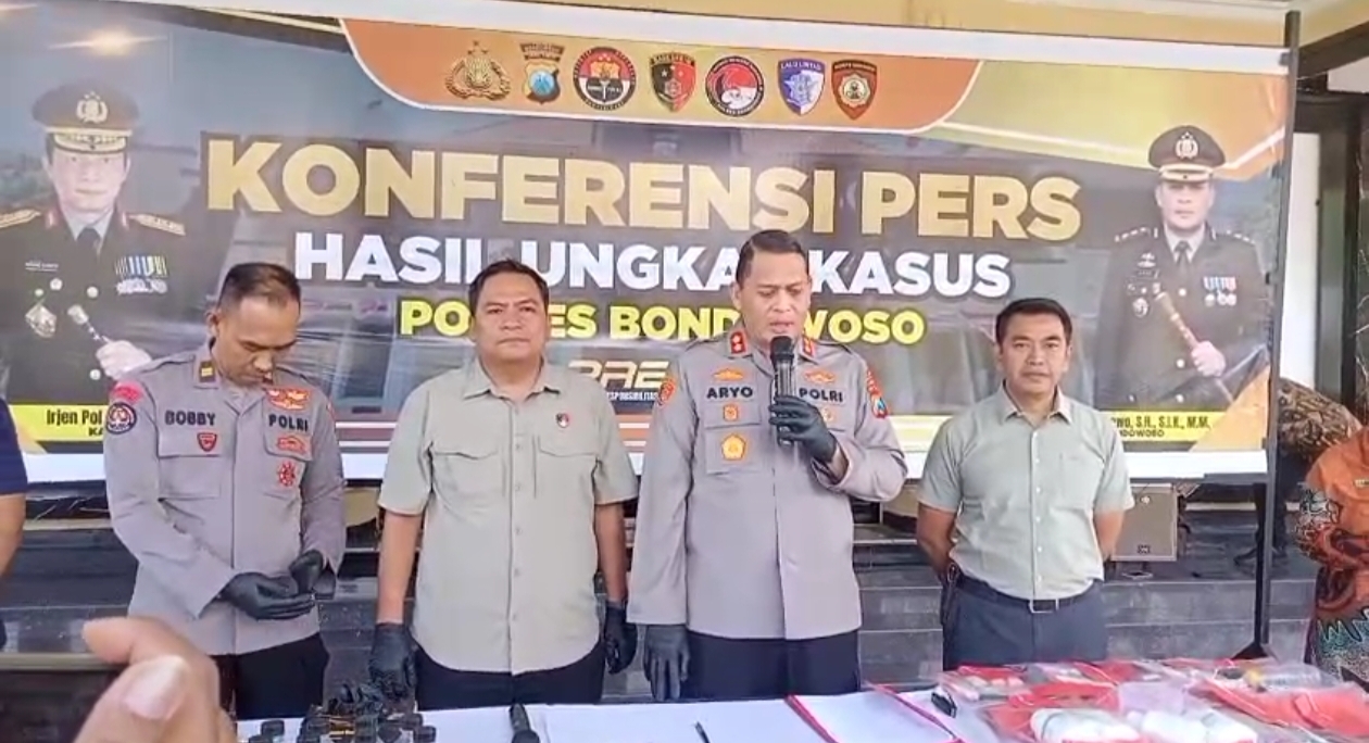 Polres Bondowoso Ungkap 10 Kasus Penyakit Masyarakat dalam Operasi Pekat 2026