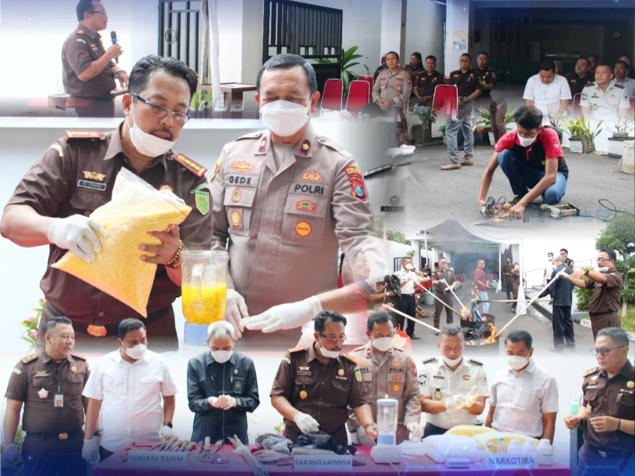 Kejari Bondowoso Musnahkan Ribuan Barang Bukti, Tegaskan Komitmen Penegakan Hukum