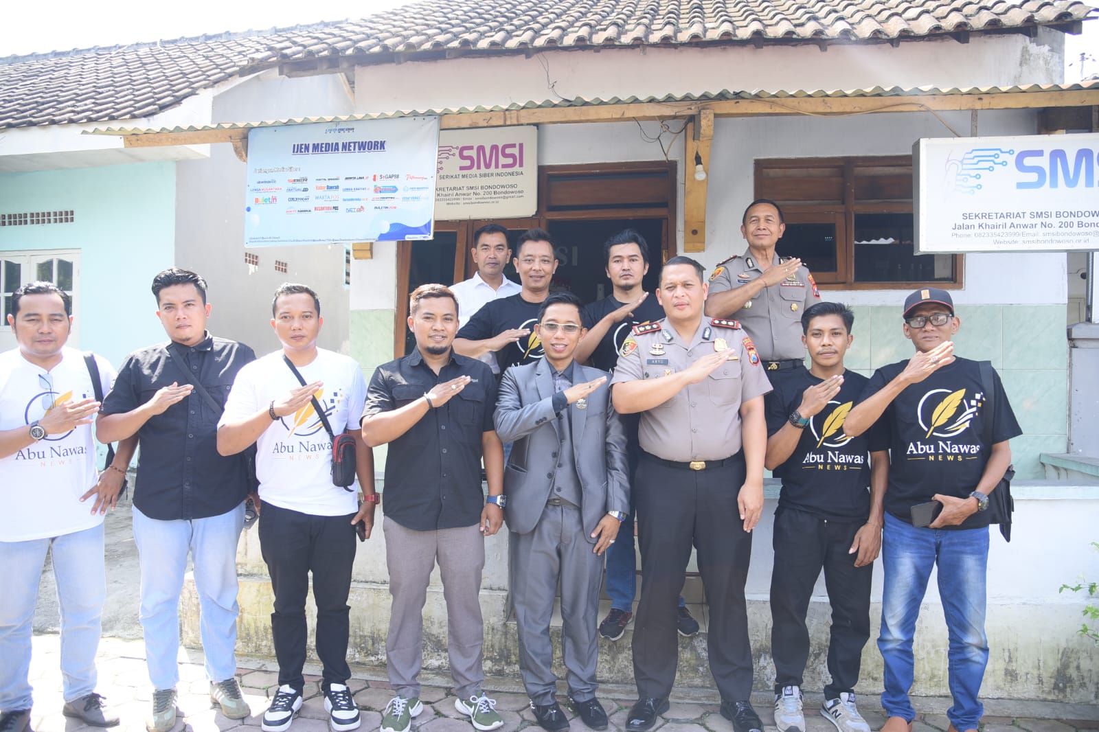 Kapolres Bondowoso Kunjungi SMSI, Tegaskan Dukungan untuk Pers Lokal Profesional