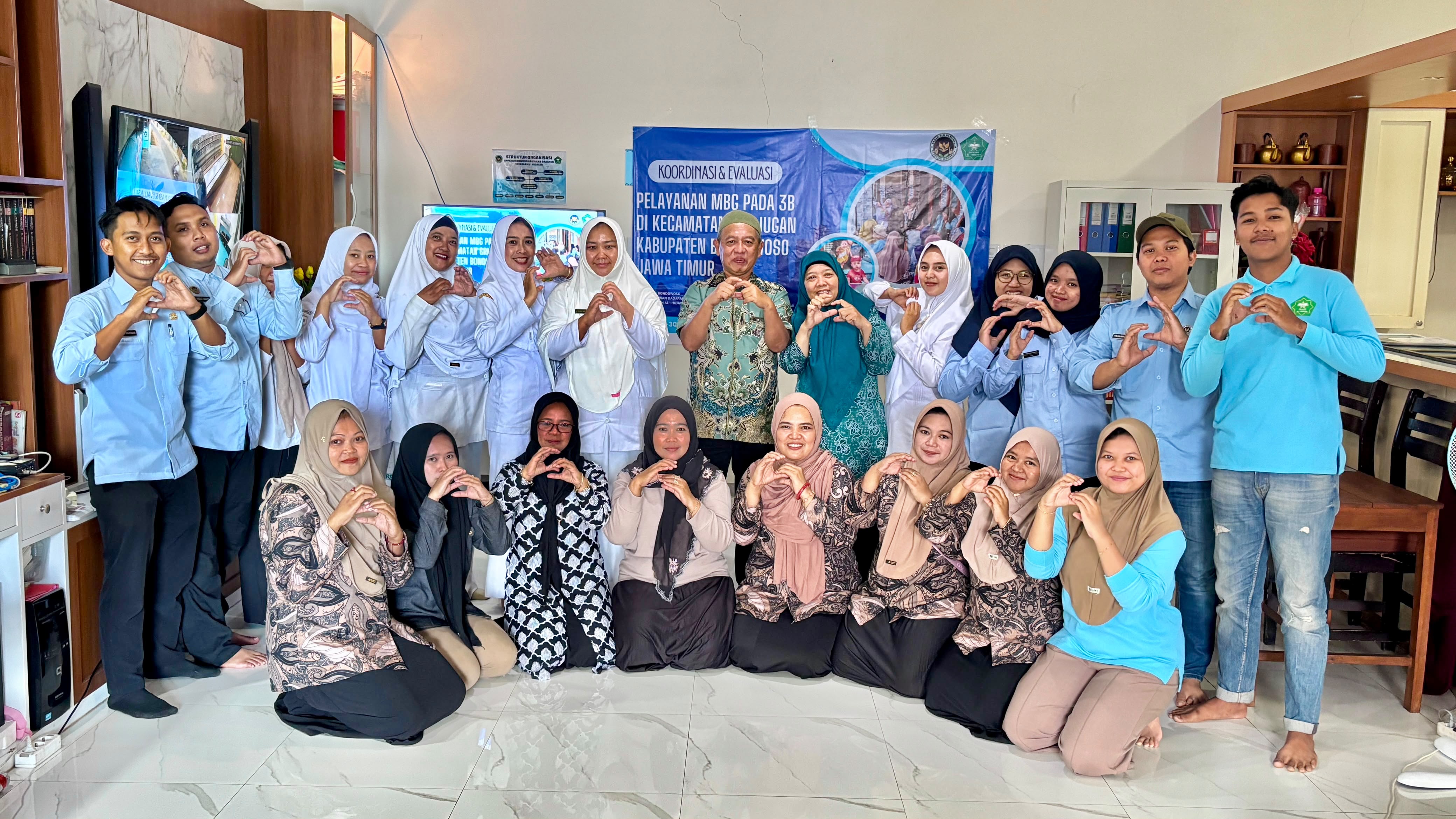 Evaluasi Program MBG 3B, SPPG Bondowoso Grujugan Dadapan dan Puskesmas Sepakati Penguatan Pengawasan Konsumsi Balita